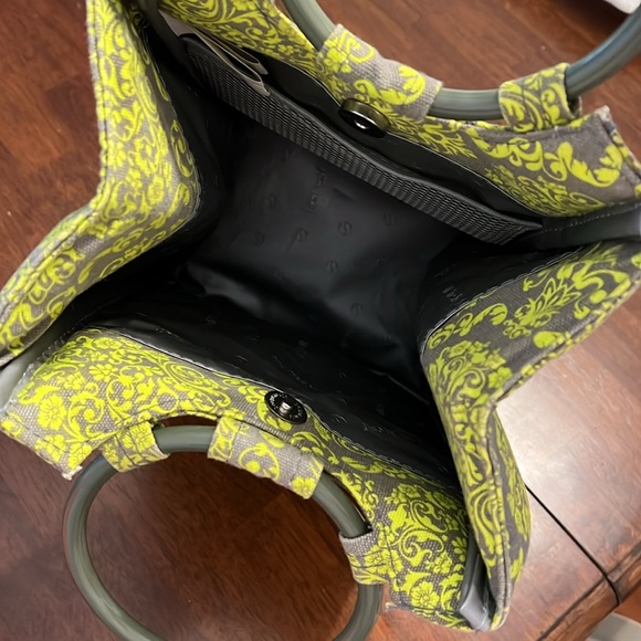 Fit and Fresh lunch bag/cooler, lime Green and gray - Picture 6 of 9